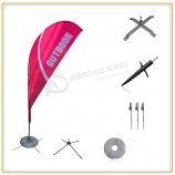 Wholesale customized high-end 3.5m Outdoor Teardrop Flag Banner with Cross Water Bag Base