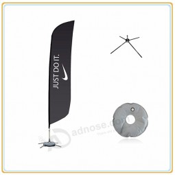 Wholesale customized high-end 3.5m Advertising Double Side Printing Polyester Feather Flag
