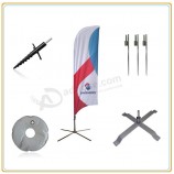 Wholesale customized high-end 5.5m Custom Flags Banner/Outdoor Advertising Flying Feather Beach Flag
