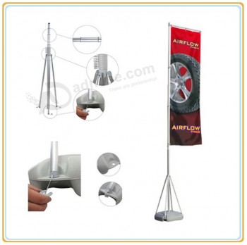 Wholesale customized high-end 7m Giant Telescopic Outdoor Banner Flying Flag Stand
