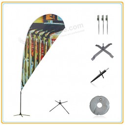 Wholesale customized high-end 4.5m Portable Outdoor Bow Beach Flag Banner