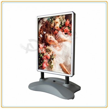 Factory direct wholesale customize top quality Double Side Wind Resistant Pavement Sign/Water-Filled-Base Poster Stand (A0)