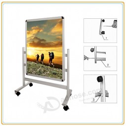 Factory direct wholesale customize top quality Double Sided Poster Stand with Wheeled Base (A1)