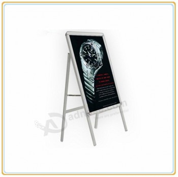 Factory direct wholesale customize top quality Pavement Single Sided Snap Frame Sign Board/Floor Poster Stand