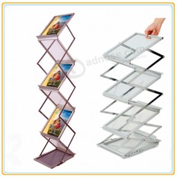 Factory direct wholesale customize top quality Pop up Magazine Stand/Exhibition Brochure Stand (A4)