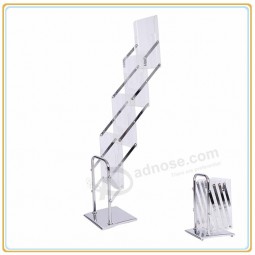 Factory direct wholesale customize top quality Acrylic Literature Stand Fast Assemble Brochure Display Holder