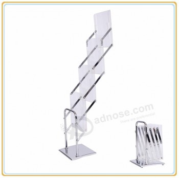 Factory direct wholesale customize top quality Acrylic Literature Stand Fast Assemble Brochure Display Holder