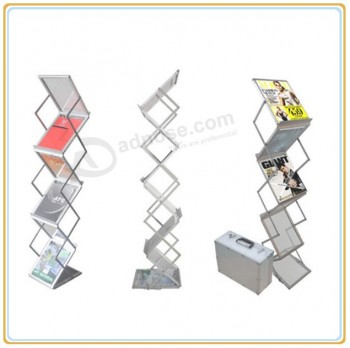 Factory direct wholesale customize top quality Strong and Stable Acrylic Display Rack with Aluminum Case (E07B4)