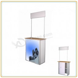 Factory direct wholesale customize top quality Durable Aluminum Promotion Counter with up Header