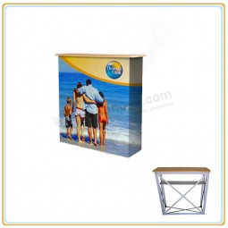 Factory direct wholesale customize top quality Exhibition Portable Counter, Promotion Counter, Display Folding Promotion Table