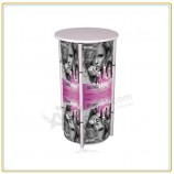 Wholesale customized high quality Spiral Portable Display Showcase/Display Podium