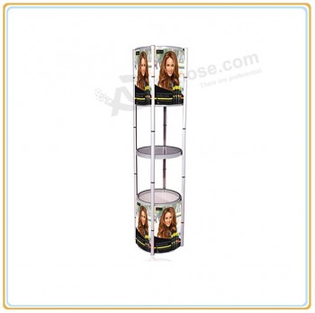 Wholesale customized high quality Promotional Display Rack with Folding Shelves