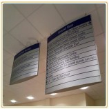 Ceiling Suspended Way-Finding Sign with Steel Wire Set