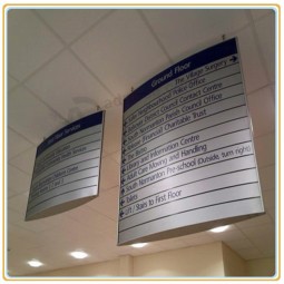 Ceiling Suspended Way-Finding Sign with Steel Wire Set