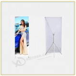 Wholesale customized high quality Adjustable X Advertising Banner Stand with Printed PVC Graphic