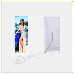 Wholesale customized high quality Adjustable X Advertising Banner Stand with Printed PVC Graphic