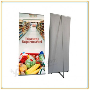 Wholesale customized top quality Shopping Mall Promotion Banner Stand (L Shape)
