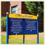Factory direct sale top high quality University Lawn Way-Finding Sign Board