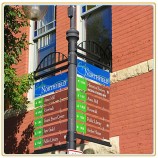 Factory direct sale top high quality Post Way-Finding Plate/Road Name Plate Display