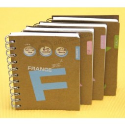 Fabrieks-spiraalbind notebook op maat met pp hardcover
