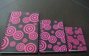 Cahier de reliure spirale personnalisé/école/Journal avec couverture rigide