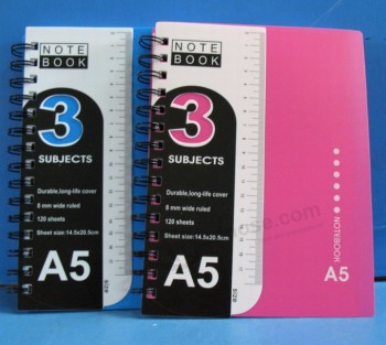 Benutzerdefinierte Spiralbindung Tagebuch mit PVC-Abdeckung