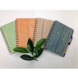 Caderno de encadernação espiral personalizado barato/Almofada com encadernação spiarl de capa dura