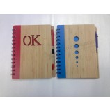 Caderno de encadernação espiral personalizado barato/Diário com pu capa dura