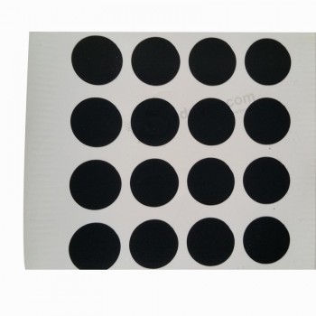 カスタムデザインの黒いペットの防水自己-粘着ステッカーラベル