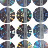 Custom Transparent Laser Number Hologram Sticker Label for sale