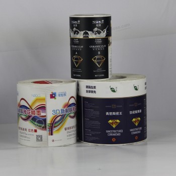 Fabrieks-op maat gekleurde geprinte zelfklevende etiketsticker voor verpakking