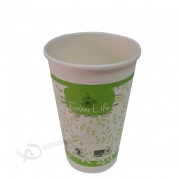 Personalizado fábrica de café espresso biodegradável copo de papel com alça