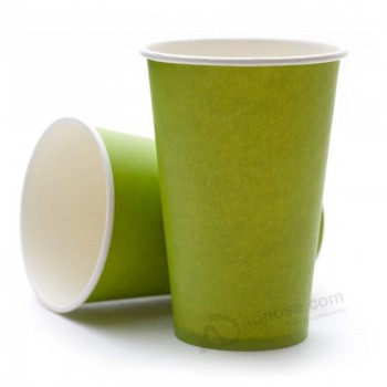 安いカスタム冷たい飲み物のロゴを印刷したシングルウォールペーパーカップ