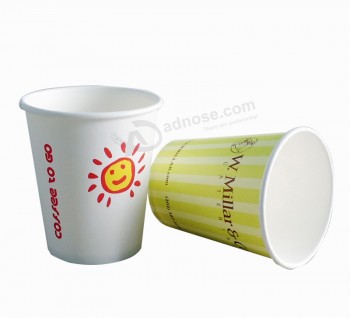 Cheap Customized Single Wall Insulated Vending Coffee Paper Cups Wholesale
