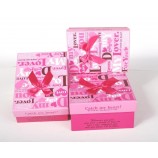 изготовленная на заказ печатная коробка подарка цветной бумаги с оптовой продажей бабочки бабочки
