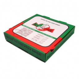 Caixa de papel personalizado-Caixa de pizza para comida e restaurante atacado