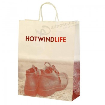 Shopping bag di carta da stampa personalizzata per imballaggio di scarpe