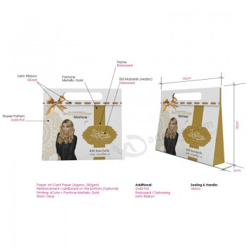 Neues design bedruckte papier shopping geschenktüte mit heißem-Briefmarken Großhandel