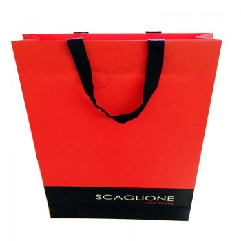 Fashion Custom Paper Shopping Gift Bag with Handle Band
