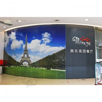 Customized High Quality Large Format Full Color Printing PVC Flex Wall Banner for Advertiding
