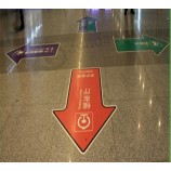 Fabriek groothandel op maat hoge kWaliteit digtial afdrukken vloer stickers voor gids
