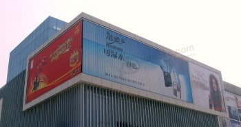 Fabriek groothandel aangepaste hoge kWaliteit outdoor vinyl sticker draaiende reclamebord reclame display