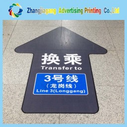 Factory direct Wholesale customized high quality Die Cut Decal Advertising Label Vinyl Adhesive Floor Sticker