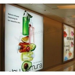 Fábrica direta por atacado personalizado de alta qualidade metrô parede interior montado publicidade caixa de luz de exibição