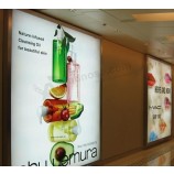 Fabriek groothandel aangepaste hoge kwaliteit metro binnen wandmontage reclame display lichtbak