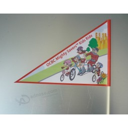 Bandeira de segurança de bicicleta de poliéster para promoção