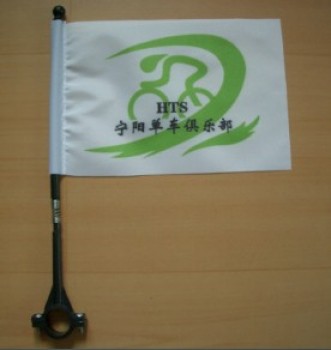 Bandiera della bicicletta di pubblicità di poliestere stampato su ordinazione poco costosa