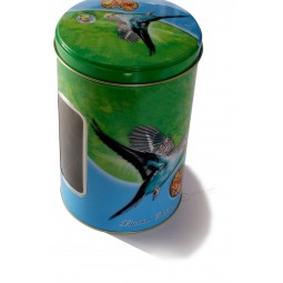 Caja redonda de la lata del té o del café del diseño personalizado de la venta caliente