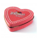 Coeur personnalisé-Boîte de bonbons en métal en forme de boîte pour le mariage