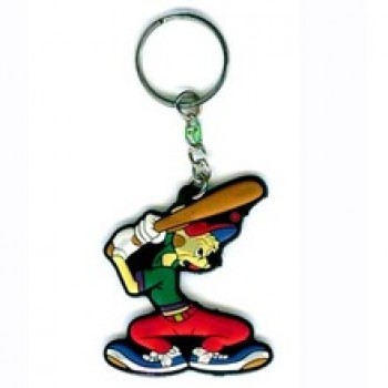 도매 선전용 주문 keychain 고무를 만드는